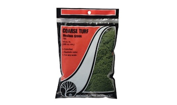 Woodland Scenics T64 Coarse Turf Medium Green in bustina da 353 cu cm