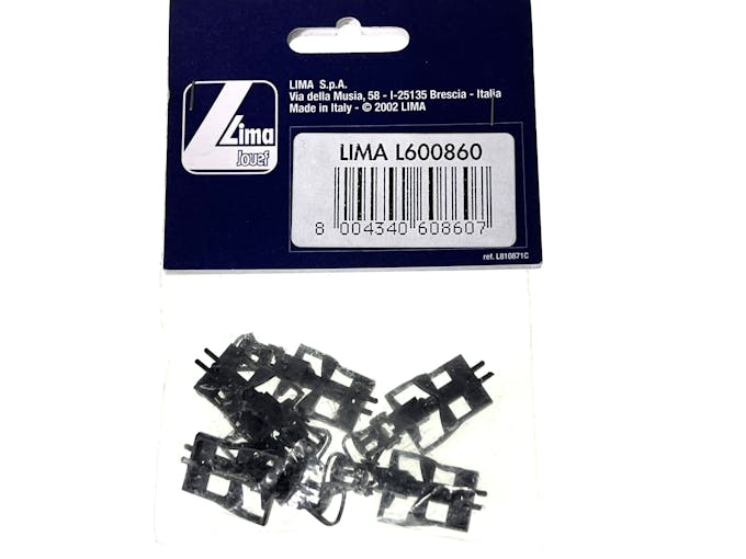 Lima L600860 Timoni con innesto per gancio norme NEM 362 con. 6 pz. Supporto corto. Con ganci