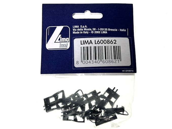 Lima L600862 Timoni con innesto per gancio norme NEM 362 conf. 6 pz. Supporto lungo. Con ganci
