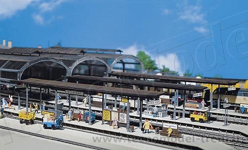 【panny】 Faller 120191 Pensilina di stazione con marciapiede, 2 pz
