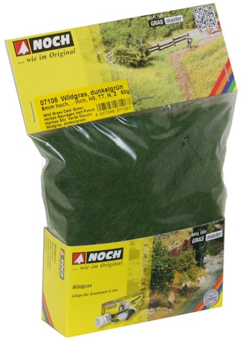 Noch 07106 Manto erboso verde scuro da 6 mm, 50 g