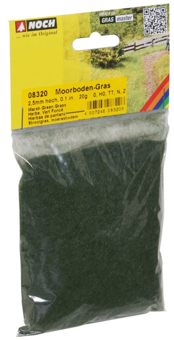 Noch 08320 Manto erboso verde scuro da 2,5 mm, 20 g