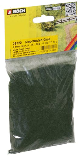 Noch 08320 Manto erboso verde scuro da 2,5 mm, 20 g