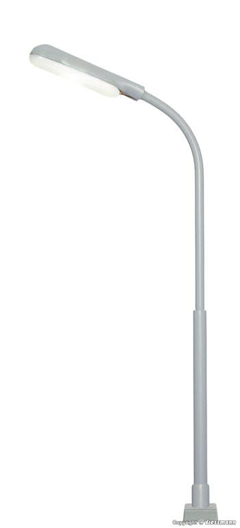 Viessmann 60901 Lampione stradale moderno con Led a luce bianca e innesto a connettore