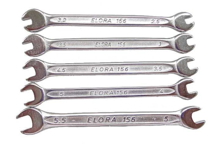 Tecnomodel F51500 Serie di microchiavi di precisione in acciaio da 2,5 a 5,5 mm