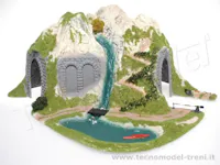 NOCH 05170 HO Scale Corner Tunnel For Single Track #Curved 41x37x22cm Headroom 9.3 Cm, For R1 R2 NOCH 05170 HO Scale Corner Tunnel For Single Track #Curved 41x37x22cm Headroom 9.3 Cm, For R1 R2