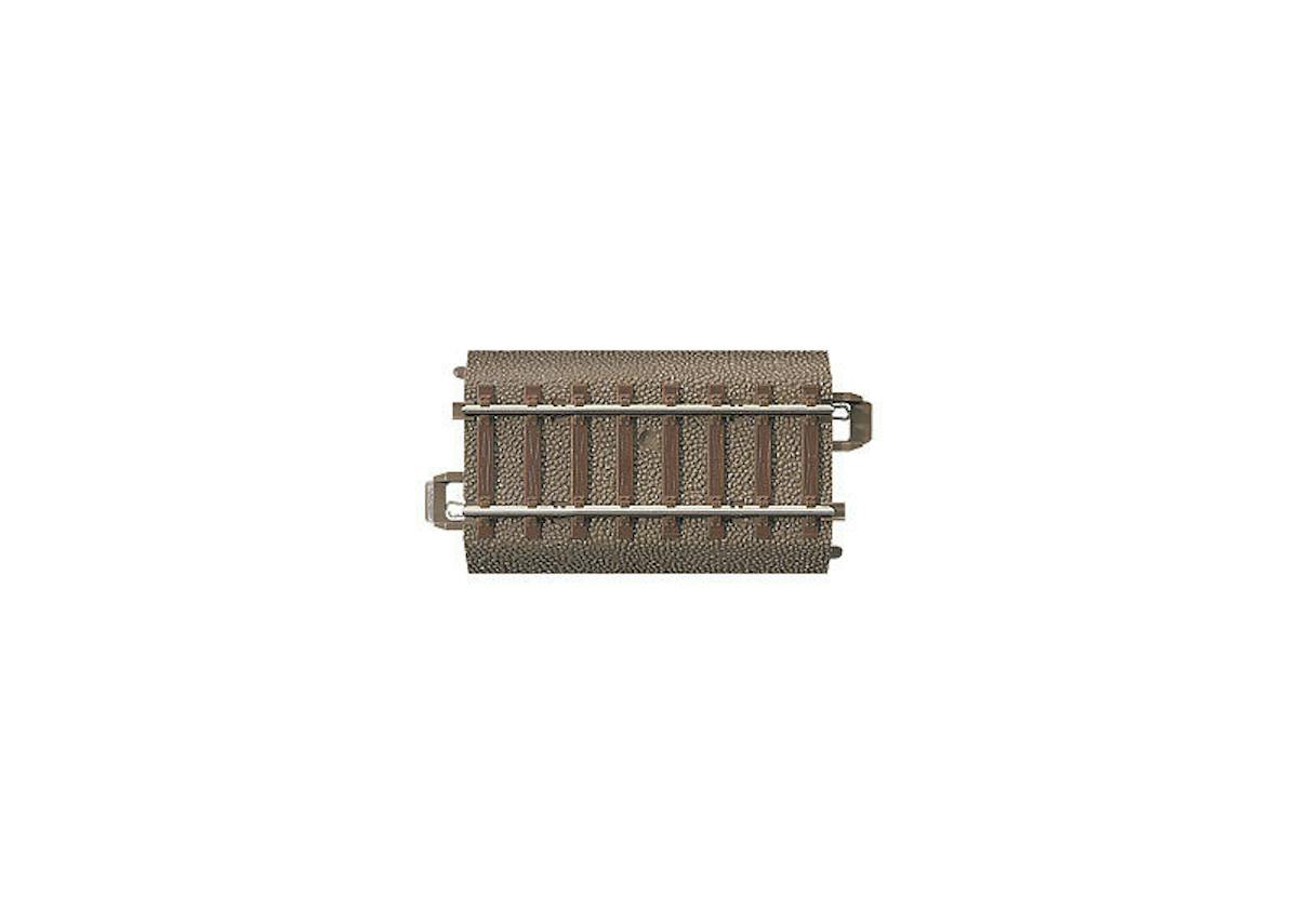 Marklin Binario Dritto Corto C 24064 Con Massicciata - Lunghezza 64,3 Mm - Sistema C