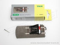 Trix T62977 Binario terminale dritto con paraurti e massicciata lunghezza 80,5 mm