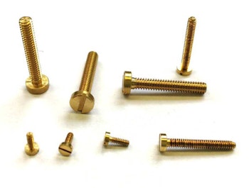 Tecnomodel F621406 Vite con testa cilindrica in ottone M 1,4 x 6 mm DIN 84, 10 pz.