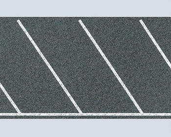 Faller 170634 Strada asfaltata con segnaletica orizzontale per parcheggio 60 x 1000 mm