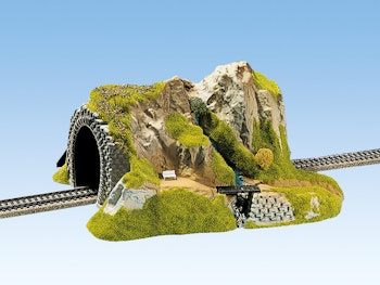 Noch 02200 Montagna con tunnel per linea a 1 binario, scala H0