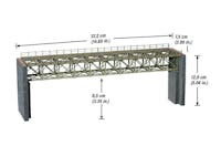 Noch 67020 Ponte ferroviario in ferro, serie Laser cut kit, scala H0