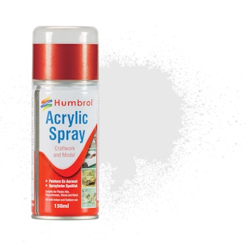 Humbrol AD6034 Spray White Matt 34 vernice acrilica bianco opaco - spray 150 ml.