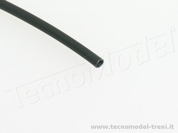 Tecnomodel 4620 Guaina termorestringente nero da 1,6 mm a 0,8 mm L. 100 cm