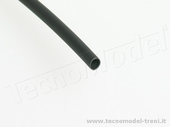 Tecnomodel 4630 Guaina termorestringente nero da 3,2 a 1,6 mm L. 100 cm