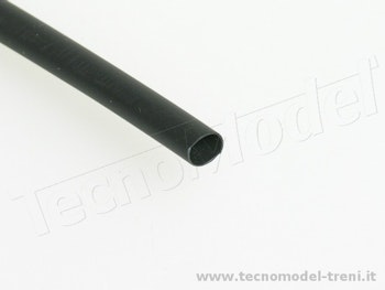 Tecnomodel 4649 Guaina termorestringente nero 4,8 a 2,4 mm L. 100 cm