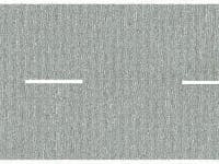 Noch 60500 Strada grigio asfalto chiaro con segnaletica orizzontale 4,8 x 100 cm