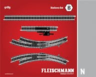 Fleischmann 9189 Stations-set B Binari con massicciata 