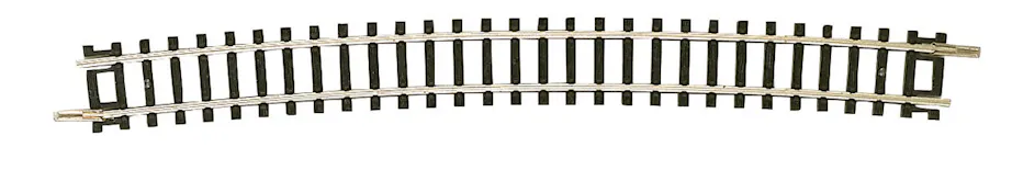Modellismo Ferroviario - Fleischmann 6122 binario in curva R1 raggio 365,5 mm con massicciata PROFI in scala H0 1:87 Modellismo Ferroviario - Fleischmann 6122 binario in curva R1 raggio 365,5 mm con massicciata PROFI in scala H0 1:87