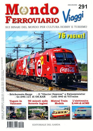 Edit. Del Garda MF291 Mondo Ferroviario N. 291 - Settembre 2011