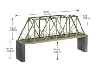 Noch 67029 Ponte ferroviario in ferro, serie Laser cut kit