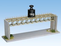 Noch 67026 Ponte ferroviario in curva, serie Laser cut kit