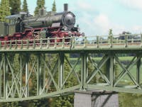 Noch 67023 Ponte ferroviario in ferro modulo di prolunga, serie Laser cut kit