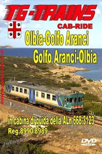 TG-Trains OL-GOLFDVD Olbia-Golfo Aranci Golfo Aranci-Olbia in cabina di guida della ALn 668.3123