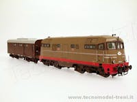 Acme 69067 Set locomotiva FS D 342 Ep. III/IV + carro riscaldo FS - DCC Sound