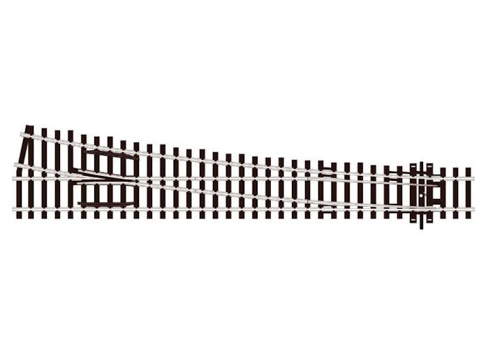 Peco SL-E89 Scambio sinistro polarizzato, codice 100 - 2,5 mm