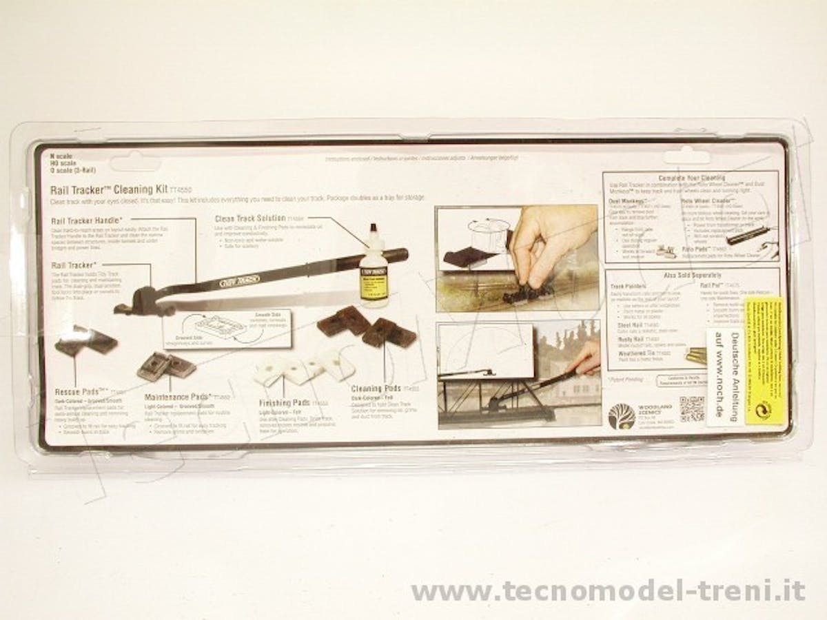 Woodland Scenics TT4550 Rail Tracker™ Cleaning Kit Set pulisci binari