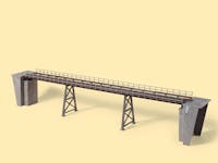 Auhagen 11430 Ponte in ferro con spalle e piloni a travi