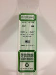 Evergreen Plastic  EV0102 Listello polistirene 0,25 x 1 mm x 35 mm, 10 pz.