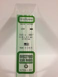 Evergreen Plastic  EV0104 Listello polistirene 0,25 x 2 mm x 35 cm, 10 pz.