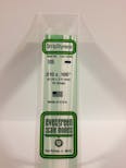 Evergreen Plastic  EV0105 Listello polistirene 0,25 x 2,50 mm x 35 mm, 10 pz.