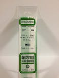 Evergreen Plastic  EV0107 Listello polistirene 0,25 x 4 mm x 35 cm, 10 pz.