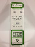 Evergreen Plastic  EV0116 Listello polistirene 0,38 x 3,2 mm x 35 cm, 10 pz.