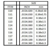 Evergreen Plastic  EV0116 Listello polistirene 0,38 x 3,2 mm x 35 cm, 10 pz.