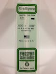 Evergreen Plastic  EV0121 Listello polistirene 0,50 x 0,75 mm x 35 cm, 10 pz.