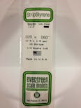 Evergreen Plastic  EV0123 Listello polistirene 0,50 x 1,50 mm x 35 cm, 10 pz.