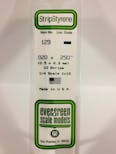 Evergreen Plastic  EV0129 Listello polistirene 0,50 x 6,3 mm x 35 cm, 10 pz.