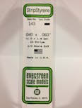 Evergreen Plastic  EV0143 Listello polistirene 1 x 1,50 mm x 35 cm, 10 pz.