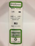 Evergreen Plastic  EV0145 Listello polistirene 1 x 2,50 mm x 35 cm, 10 pz.