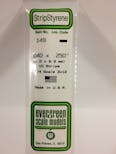 Evergreen Plastic  EV0149 Listello polistirene 1 x 6,3 mm x 35 cm, 10 pz.