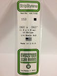 Evergreen Plastic  EV0153 Listello polistirene 1,50 x 1,50 mm x 35 cm, 10 pz.