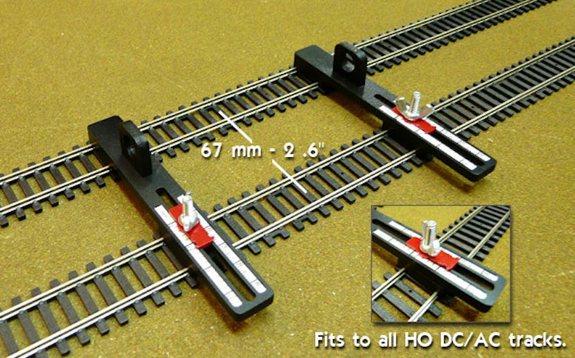 Proses PT-HO-01 Dime regolabili per montaggio binari flessibili,H0