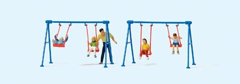 Preiser 10630 Bambini sull'altalena