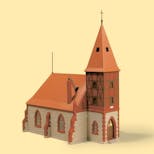 Auhagen 11405 Cattedrale con campanile