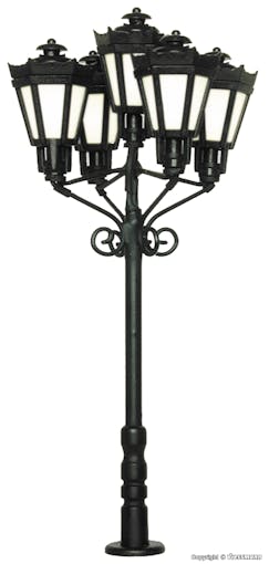 Viessmann 6380 Lampione stradale ornamentale a cinque luci, 78 mm