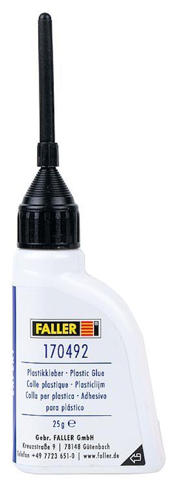 Faller 170492 Colla per plastica Expert con applicatore, 25 ml